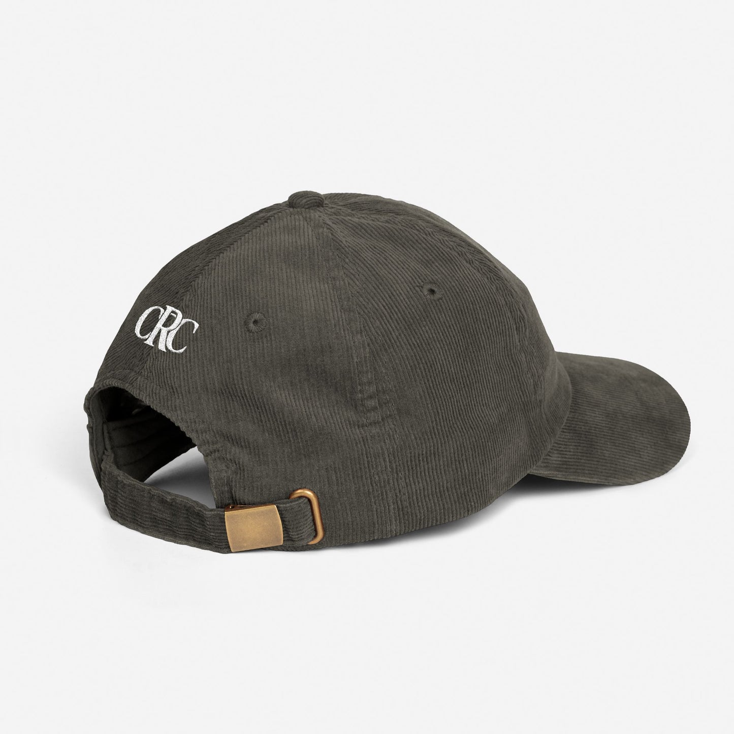 STUDIO "HALLMARK" CORDUROY HAT - OLIVE/WHITE