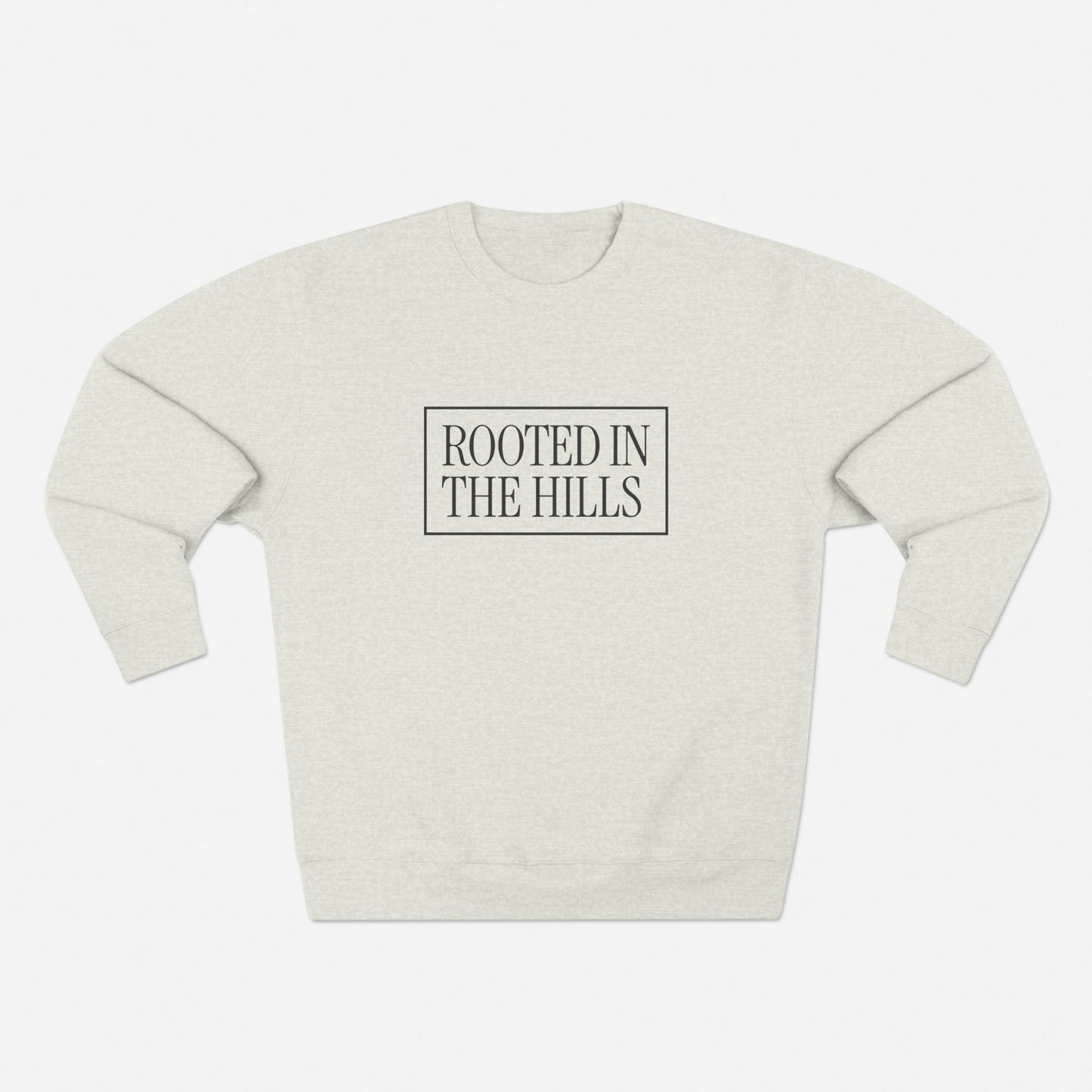 STUDIO "ROOTED" CREWNECK - OATMEAL HEATHER