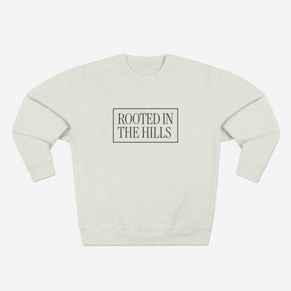 STUDIO "ROOTED" CREWNECK - OATMEAL HEATHER