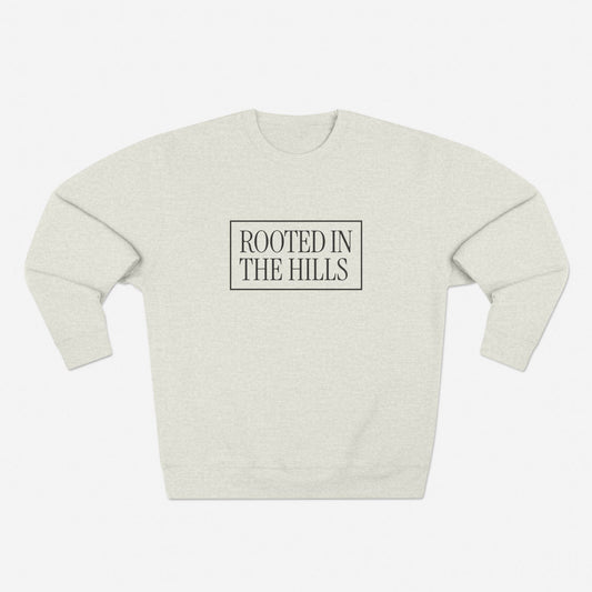 STUDIO "ROOTED" CREWNECK - OATMEAL HEATHER